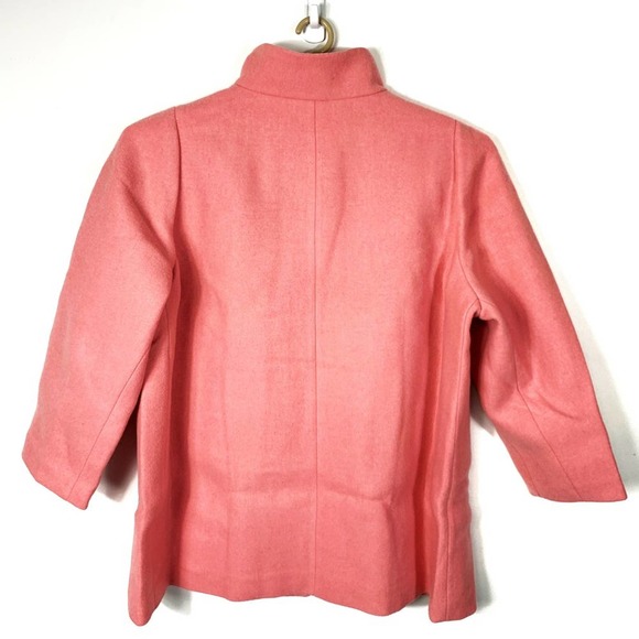 J. Crew Mercantile Plus Size 24 Women's Wool City Coat Cocoon Pink Fresh Rose - Picture 3 of 11